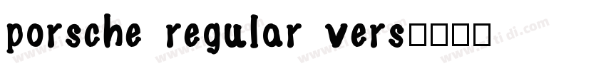 porsche regular vers字体转换